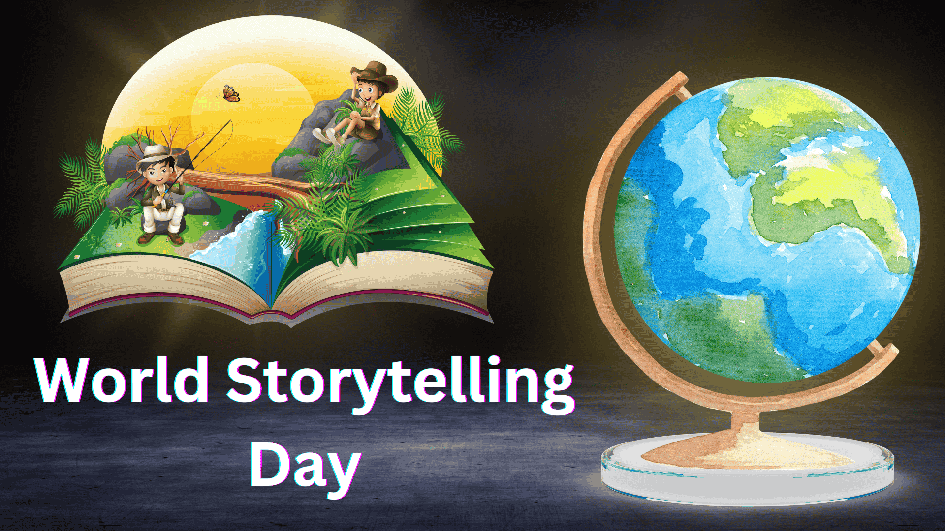 Storytellers sharing tales on World Storytelling Day 2025, celebrating the theme 'Deep Water' with an engaging audience.